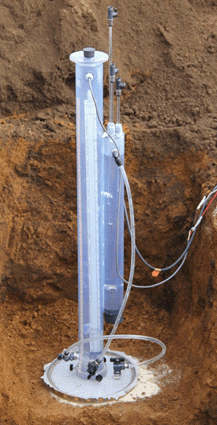 給水バルプを開き測定を開始する。